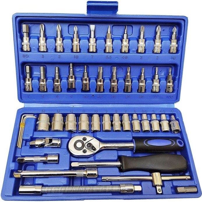 جعبه بکس ۴۶ پارچه NEWTOOLS درایو ۱/۴