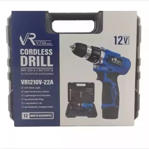 دریل شارژی Vivarex مدل VR12V-2A